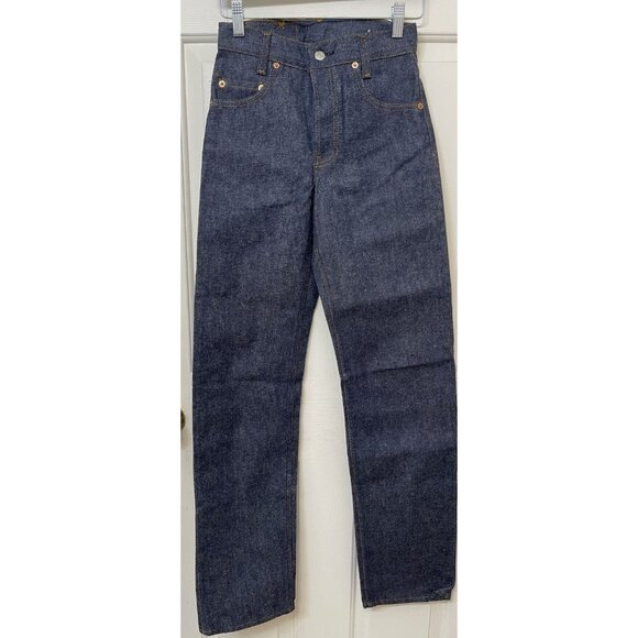 Vintage Levis 701 Rider Jeans Womens 25/33 Button Fly Made USA Rigid Denim 90s - Picture 11 of 16